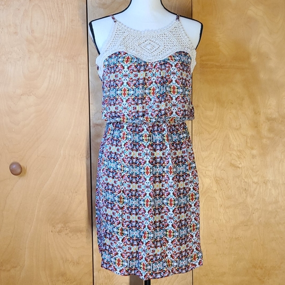 Cheerful & charming sun dress M - L - Picture 1 of 5